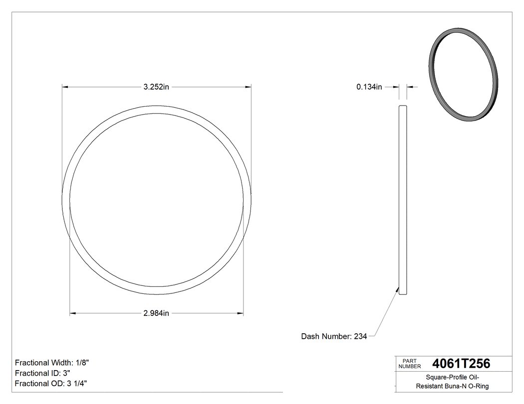 Technical drawing - 4061T256